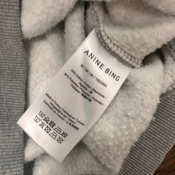 Anine Bing Gray Sweatshirt with Red Lettering - Picture 4 of 4